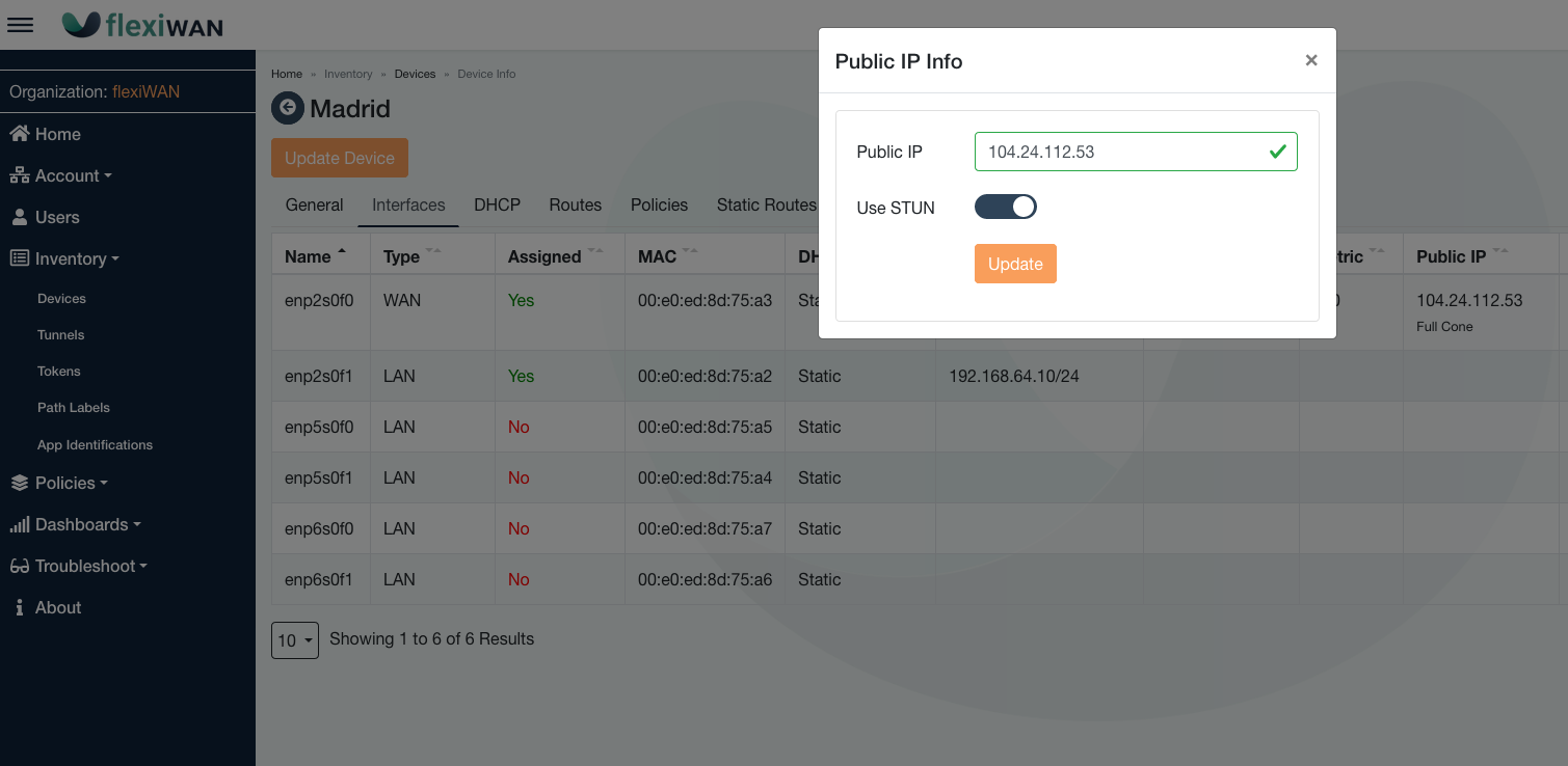 STUN configuration in SDWAN